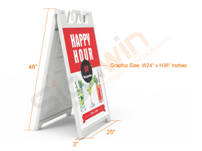 Signicade Deluxe A Frame Sign Graphic Print Plastic Holder for Promotion Advertising 02